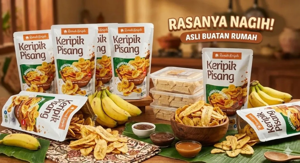 Keripik Pisang Bunda Rumah Keripik Akkarepposoki Makassar Gowa